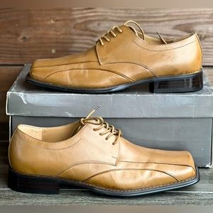 Zengara Leather Dress shoes tan size 10
